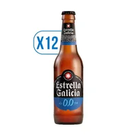 Pack X12 Estrella Galicia Botellín 330 Cc 0,0 Sin Alcohol