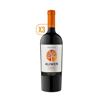 Pack X3 Vino Aliwen Carmenere 750cc