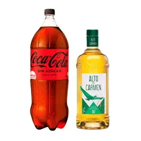 Pisco Alto del Carmen 35° 750cc + Bebida 3lts