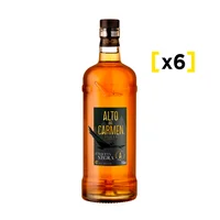 Pisco Alto Del Carmen Etiqueta Negra 40° Botella 750cc X6