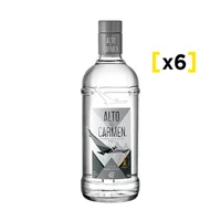 Pisco Alto Del Carmen Transparente 40 750 Cc X6