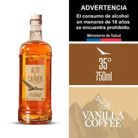 Pisco Alto del Carmen vainilla coffe 750 cc