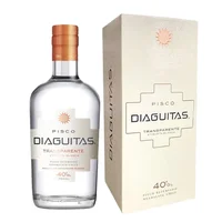 Pisco DIaguitas Transparente Etiqueta Blanca 40˚ - 750ml