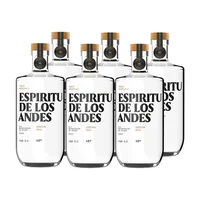 Pisco Espiritu De Los Andes Botella 750cc X6