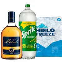 Pisco Mistral 35° 1lt + Sprite 3lt + Hielo 2kg