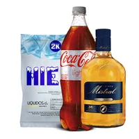 Pisco Mistral 35° 750cc + Coca Cola Light 1.5lt + Hielo 2kg