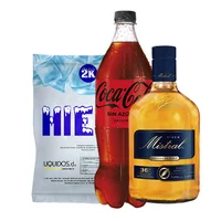 Pisco Mistral 35° 750cc + Coca Cola Zero 1.5 Lt + Hielo 2kg