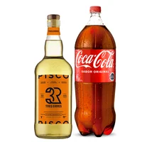 Pisco Tres Erres 35° Botella 1lt + Coca Cola 3lt