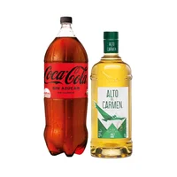 Promo Alto Del Carmen 35° Botella 1lt + Coca Cola Zero 3lt