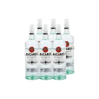 Ron Bacardi Blanco Botella 750cc X6
