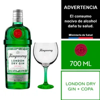 Tanqueray 700 Ml. + Copa Tanqueray London 600 Ml.