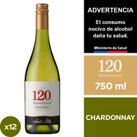Vino 120 Reserva Especial Chardonnay 12 X 750 Ml.