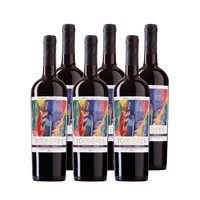 Vino 7 Colores Reserva Carmenere Cinsault Botella 750cc X6