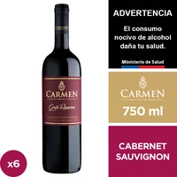 Vino Carmen Gran Reserva Cabernet Sauvignon 6 X 750 Ml.