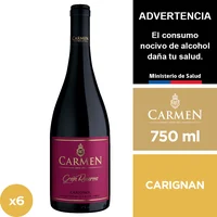 Vino Carmen Gran Reserva Carignan 6 X 750 Ml.