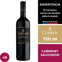Vino Carmen Gran Reserva Grand Vidure - Cabernet Sauvignon 6 X 750 Ml.