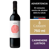 Vino Carmen Lustros Carmenere 750 Ml.