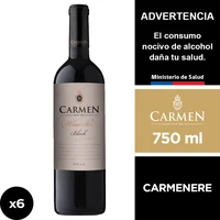 Vino Carmen Winemaker's Black Carmenere 6 X 750 Ml.