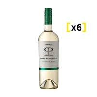 Vino Casas Patronales Reserva Sauvignon Blanc Botella 750cc X6