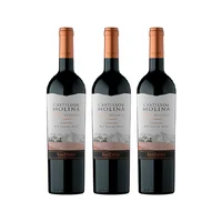 Vino Castillo De Molina Gran Reserva Carmenere 750 Cc X3