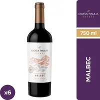 Vino Doña Paula Estate Malbec 6 X 750 Ml.