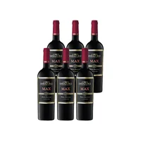 Vino Errazuriz Max Carmenere Botella 750cc X6
