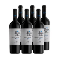 Vino J. Bouchon Reserva Malbec 750cc X6