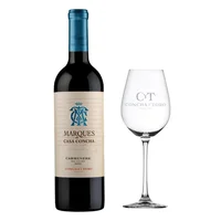Vino Marqués de Casa Concha Carmenere 750cc + Copa de Regalo
