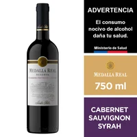 Vino Medalla Real Cabernet Sauvignon - Syrah 750 Ml.