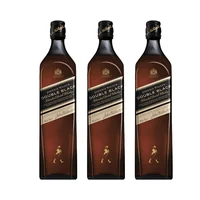 Whisky Johnnie Walker Double Black Botella 750cc X3