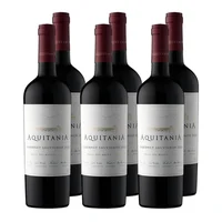 x6 Vino Aquitania Cabernet Sauvignon 750cc ($9.990 c/u)