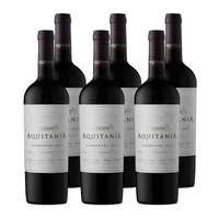 x6 Vino Aquitania Carmenere 750cc ($9.390 c/u)
