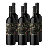 x6 Vino Carmen Gran Reserva Frida Kahlo Carmenere 750cc ($4,990 c/u)