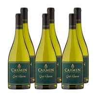 x6 Vino Carmen Gran Reserva Sauvignon Blanc 750cc ($5.290 c/u)