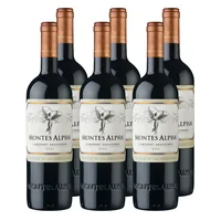 x6 Vino Montes Alpha Carmenere ($10.990 c/u)