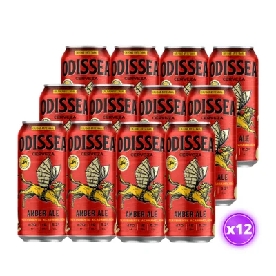 12x Cerveza Kross Odissea - Amber Ale - 500cc