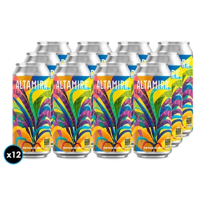 12x Cervezas Altamira Banana Pancake Hefeweizen Lata 473cc