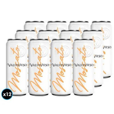 12x Espumante Valdivieso Moscato en Lata 310cc