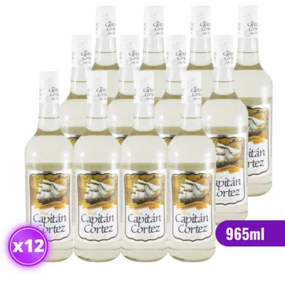 12x Ron Blanco Capitán Cortez - 965ml