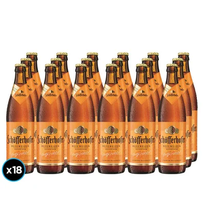 18x Cervezas Schofferhofer Botella Hefe 500cc