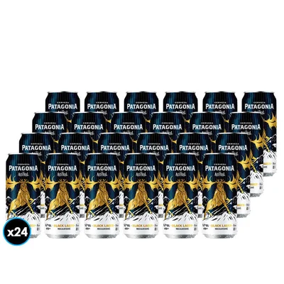 24x Cervezas Patagonia Black Lager 470cc 5,7º alc.