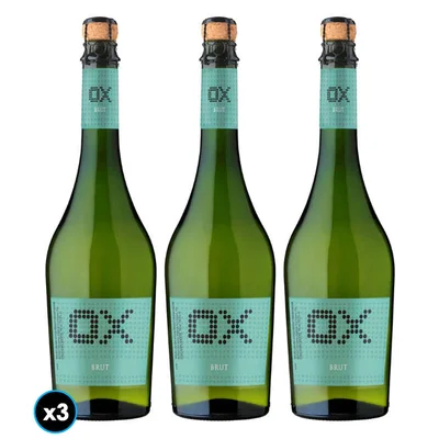 3x Espumante OX Brut 750cc