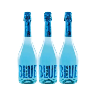 3x Espumantes Opera Prima Blue Moscato 750cc
