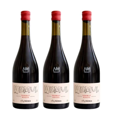 3x Vermouth Wemul Rosso 18˚ - 750ml