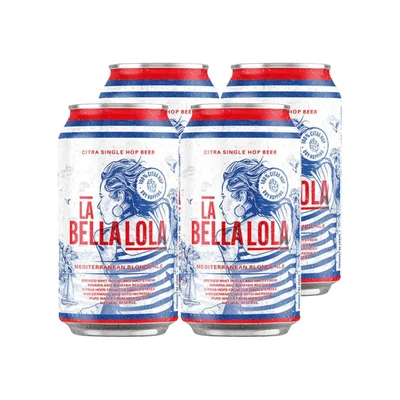 4x Cerveza La Bella Lola Blonde Ale 4.0° 330cc