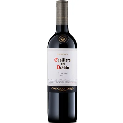 6 Vino Casillero Del Diablo Rsva Malbec 750cc