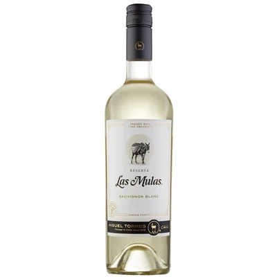 6 Vino Las Mulas Rsva Orgánico Sauvignon Blanc 750cc