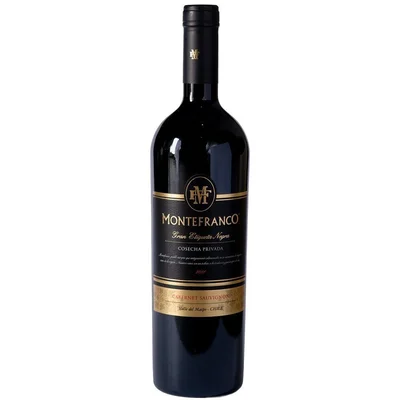 6 Vino Montefranco Etiqueta Negra Cabernet Sauvignon 750cc
