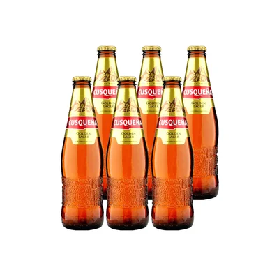 6x Cerveza Cusqueña Lager Botellín 330cc