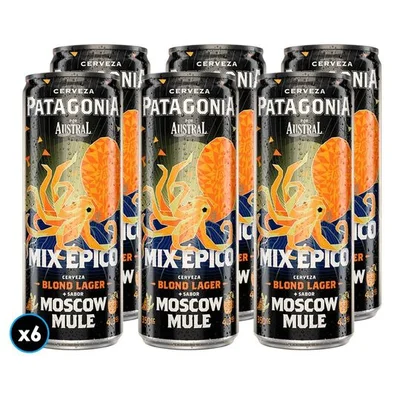 6x Cerveza Patagonia Moscow Mule Lata 350cc